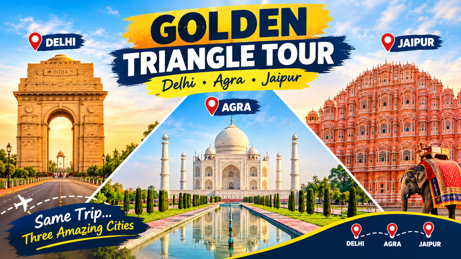 Golden Triangle Tour: Explore Delhi, Agra and Jaipur, India